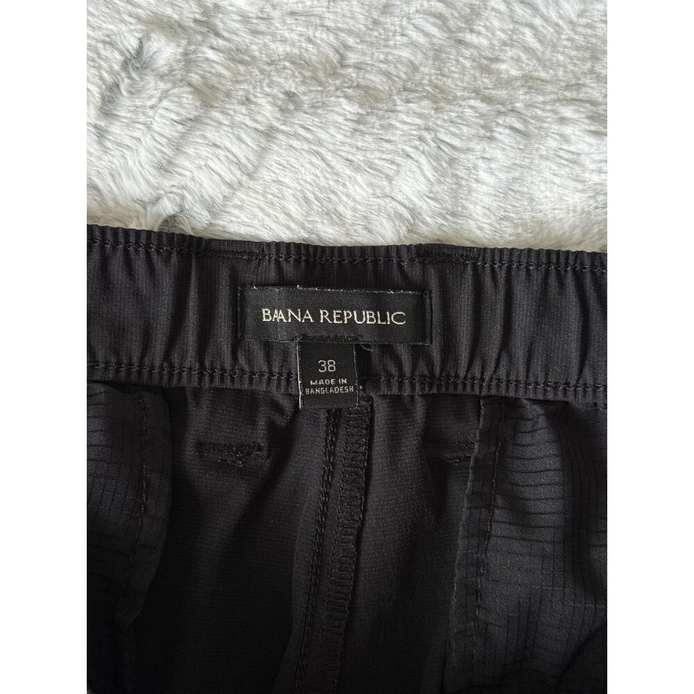 Banana Republic Black Flat Front Shorts Men Size 38 Quiet Luxury Elevated Basics - Picture 2 of 7